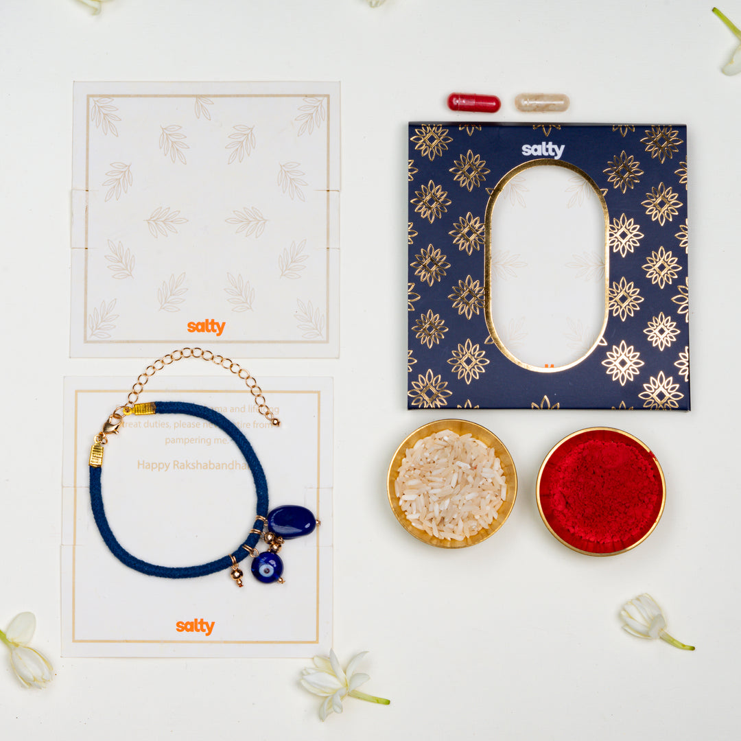 Evil Eye Talisman Shagun Bandhan Rakhi For Bhaiya