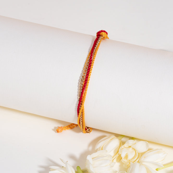 Thread And Chain Combo Bandhan Rakhi For Bhaiya