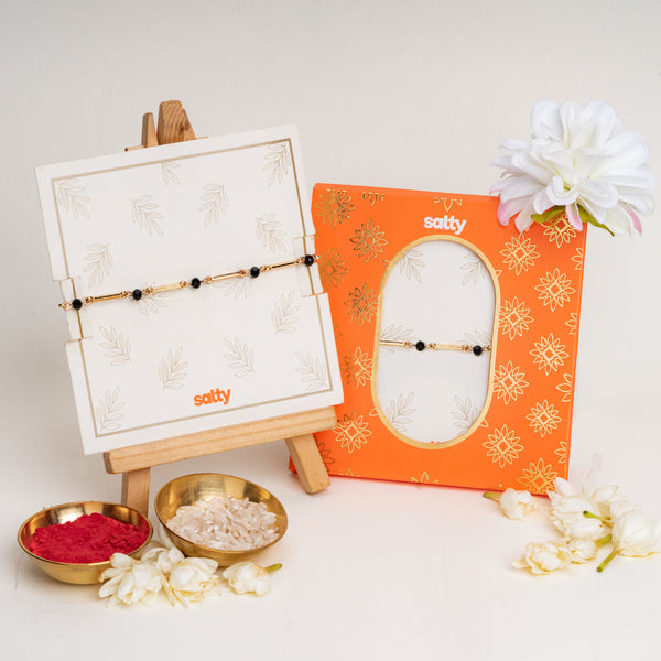 Blue Stone Statement Bandhan Rakhi For Bhaiya
