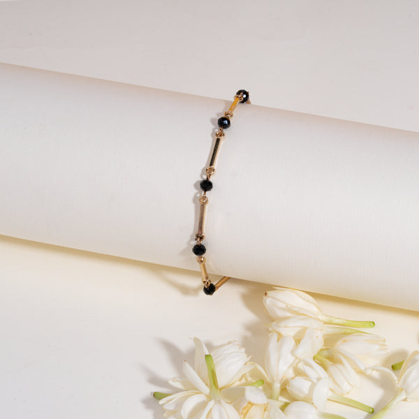Midnight Bead Link Bracelet