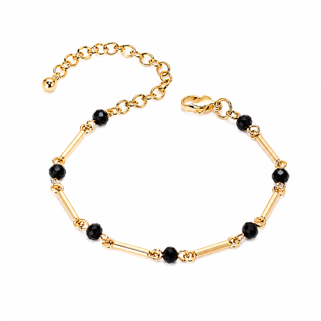 Midnight Bead Link Bracelet