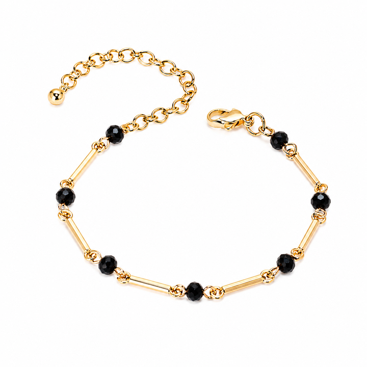 Midnight Bead Link Bracelet