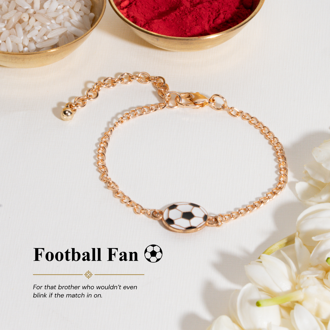 Football Head Bandhan Rakhi For Bhaiya