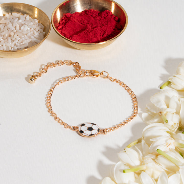 Football Head Bandhan Rakhi For Bhaiya