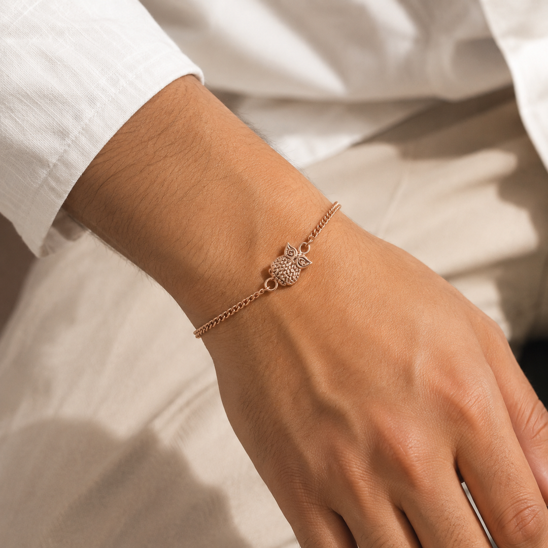 Wise Owl Link Bracelet