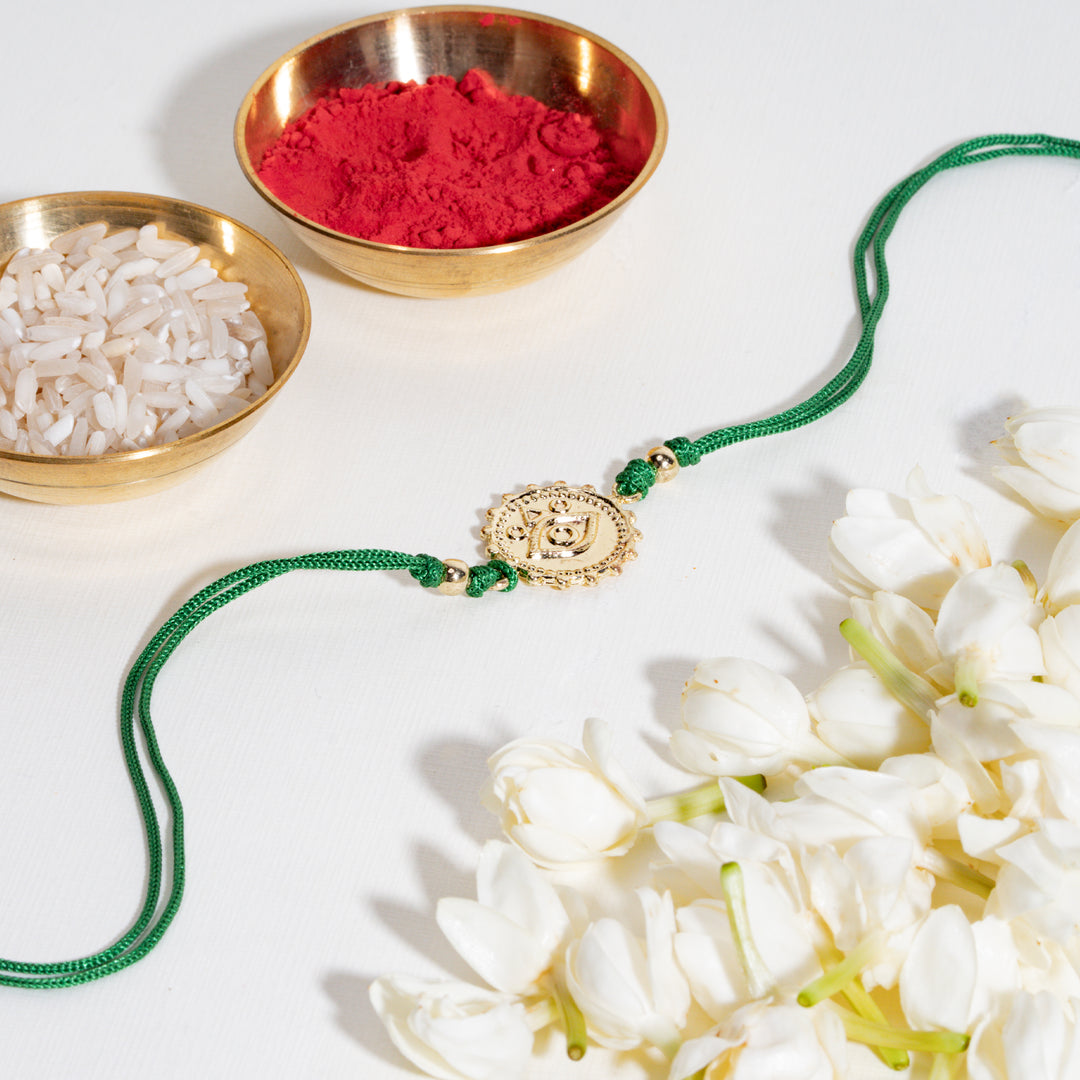 Evil Eye Nazar Green Bandhan Rakhi For Bhaiya