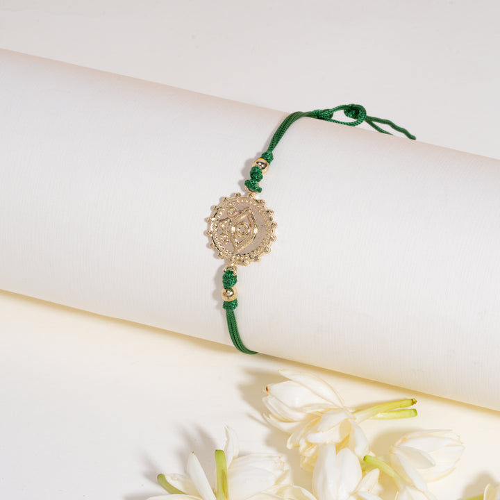 Evil Eye Nazar Green Bandhan Rakhi For Bhaiya