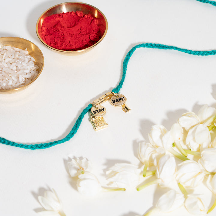 Raksha Kavach Firozi Rakhi For Bhaiya