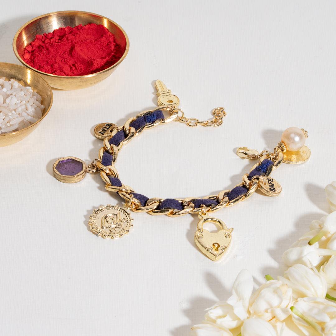 Gulabi Prem Bandhan Rakhi For Bhaiya