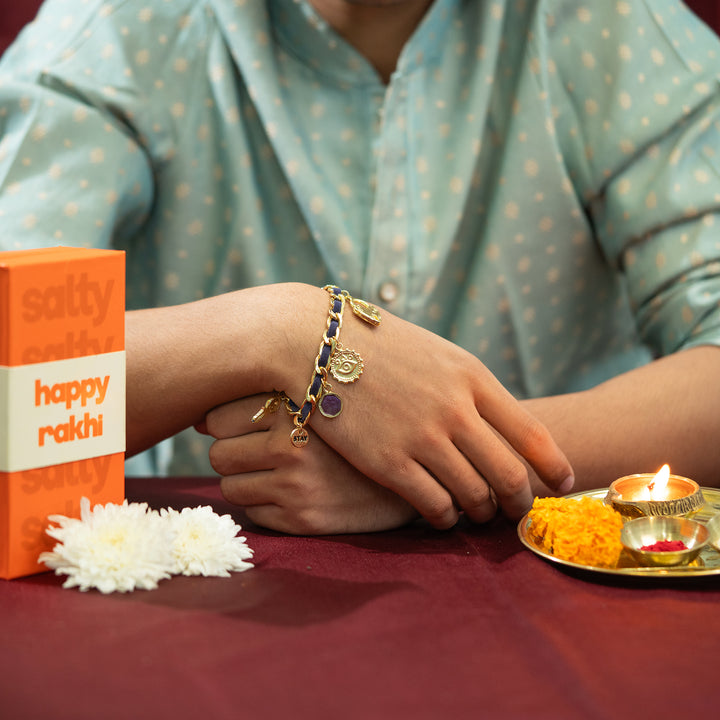Gulabi Prem Bandhan Rakhi For Bhaiya