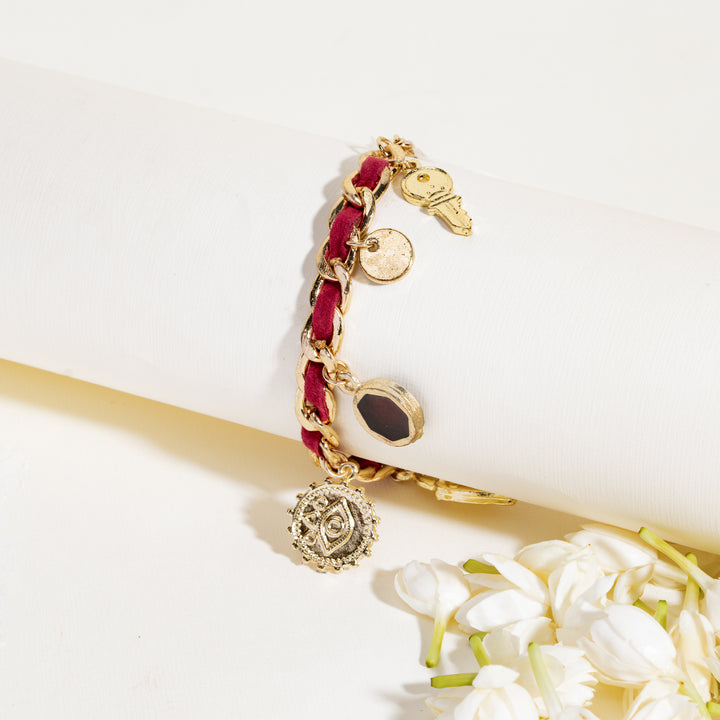 Shagun Laal Bandhan Rakhi For Bhaiya