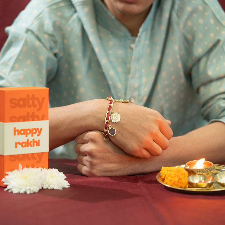 Shagun Laal Bandhan Rakhi For Bhaiya