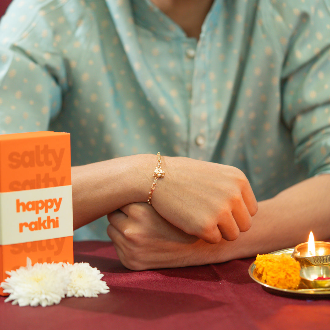Rajwadi Kada Rakhi For Bhaiya