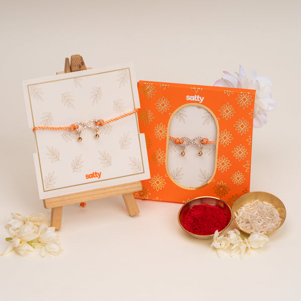 Peach Anant Bandhan Rakhi for Bhaiya
