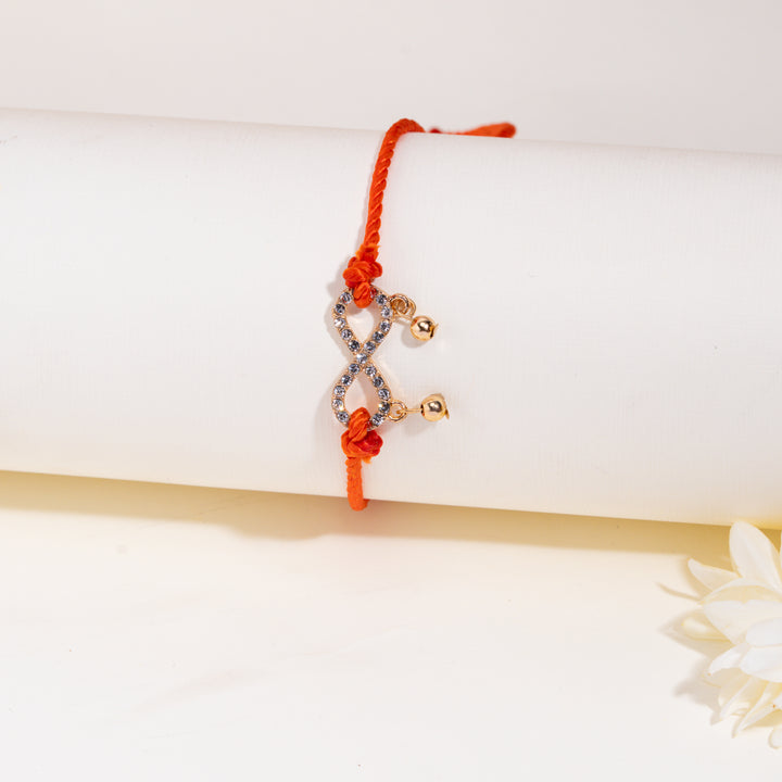 Anant Bandhan Orange Rakhi for Bhaiya