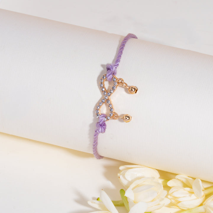 Lavender Anant Bandhan Rakhi for Bhaiya