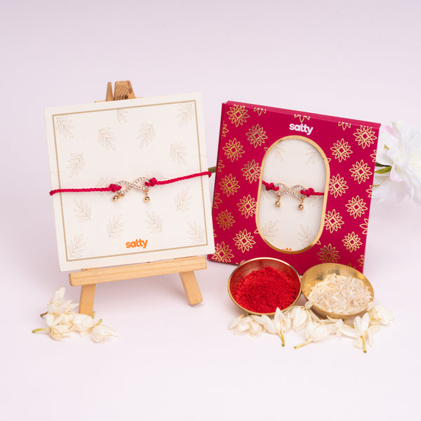 Gulabi Anant Bandhan Rakhi for Bhaiya