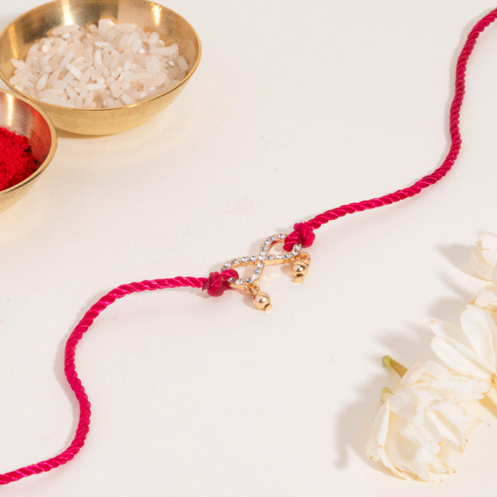 Gulabi Anant Bandhan Rakhi for Bhaiya