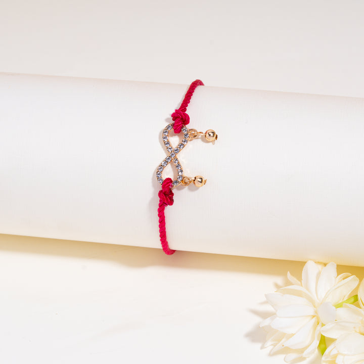 Gulabi Anant Bandhan Rakhi for Bhaiya