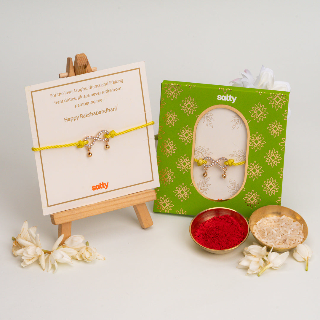 Peela Anant Bandhan Rakhi for Bhaiya