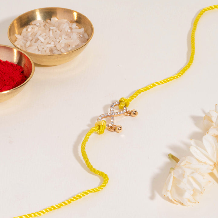 Peela Anant Bandhan Rakhi for Bhaiya