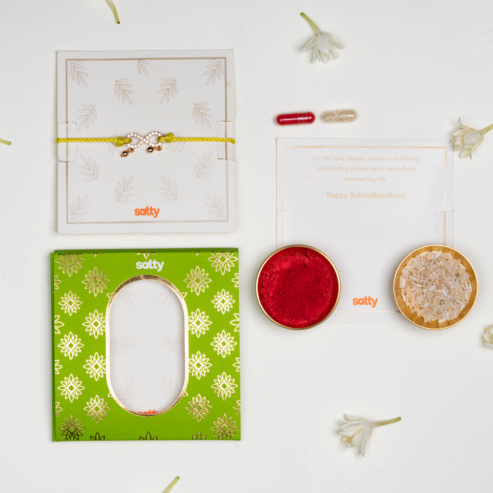 Peela Anant Bandhan Rakhi for Bhaiya