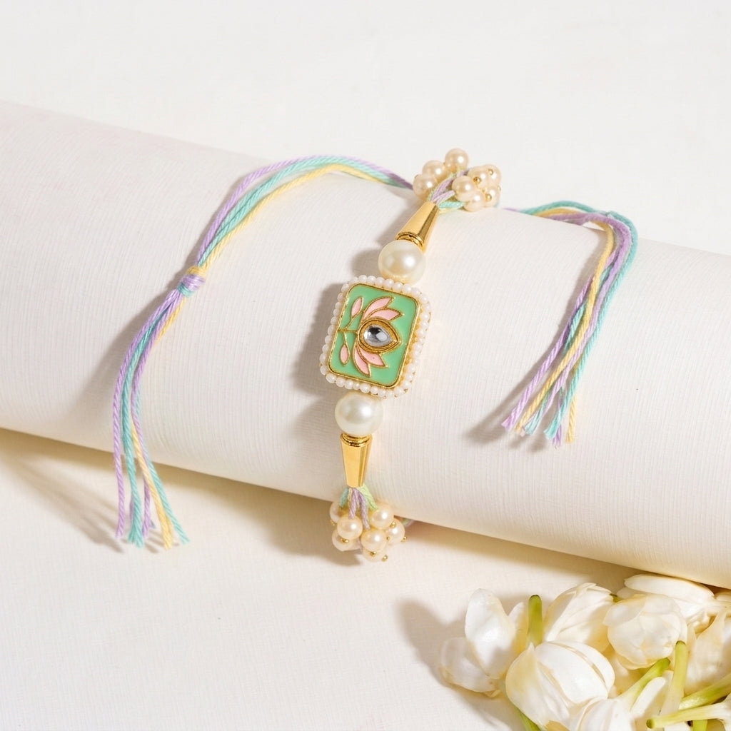 Mint Heirloom Rakhi for Brother