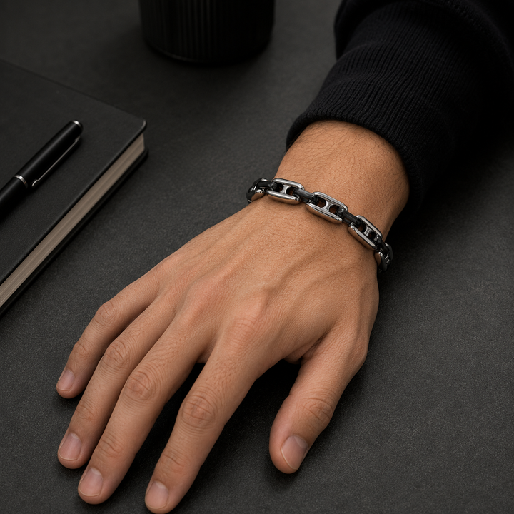 Duo Link Bracelet - Black
