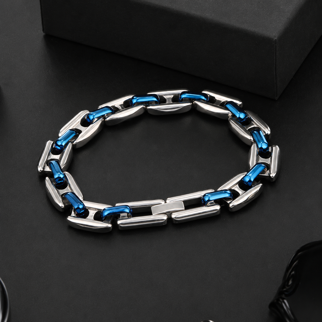Duo Link Bracelet - Blue | Salty