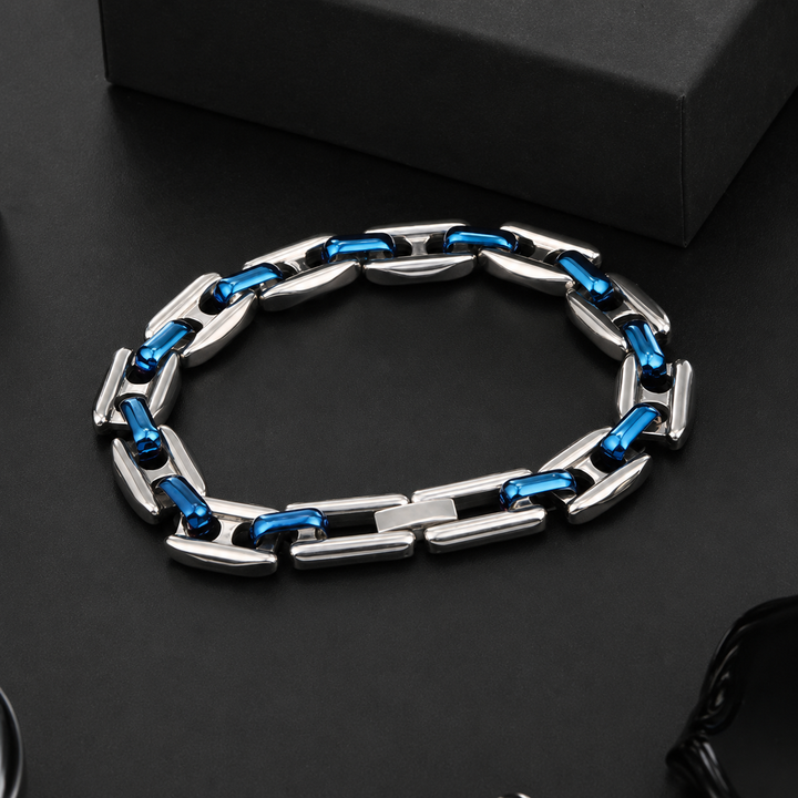 Duo Link Bracelet - Blue | Salty