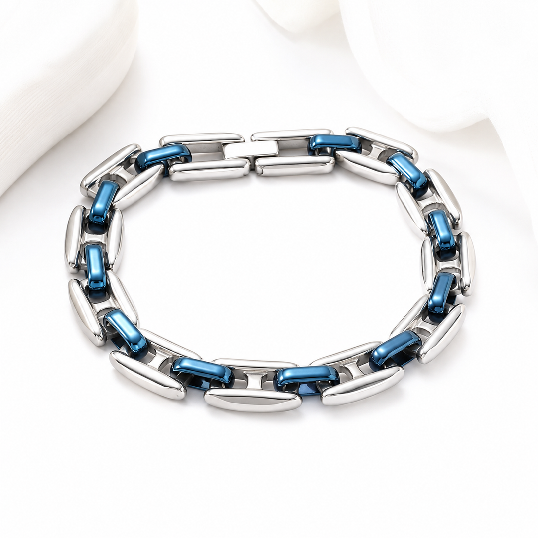 Duo Link Bracelet - Blue | Salty