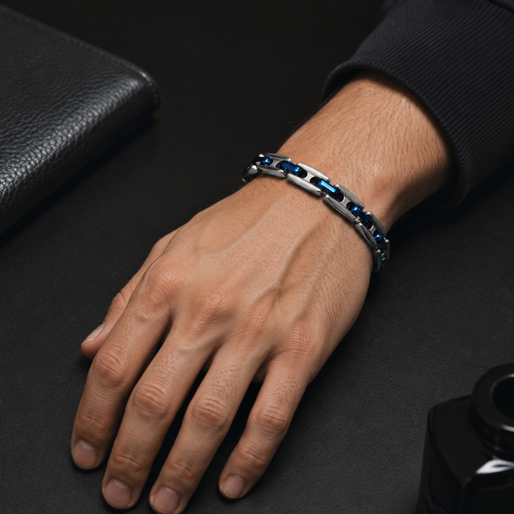 Duo Link Bracelet - Blue | Salty