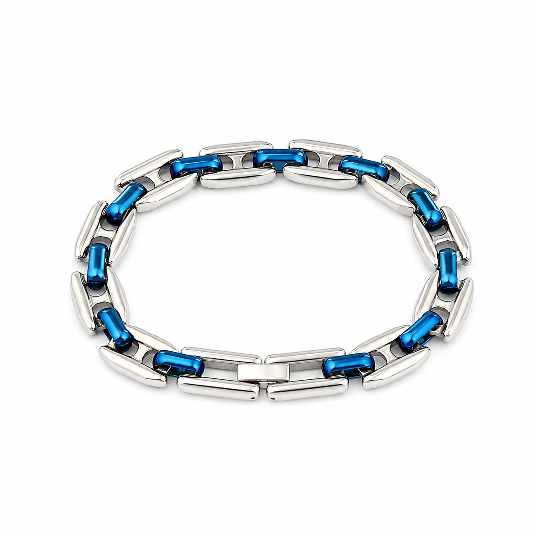 Duo Link Bracelet - Blue | Salty