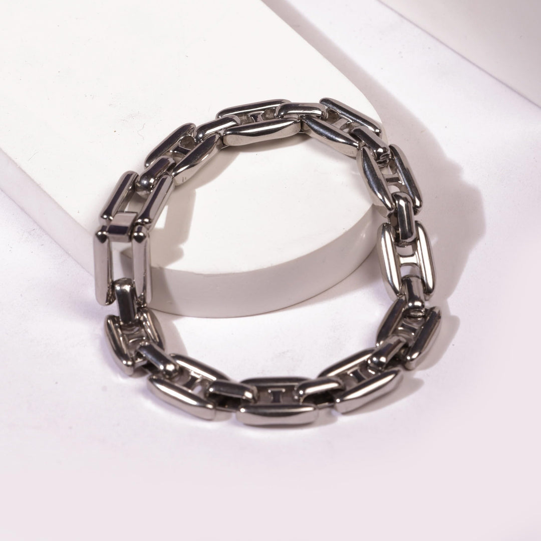 Duo Link Bracelet - Silver | Salty