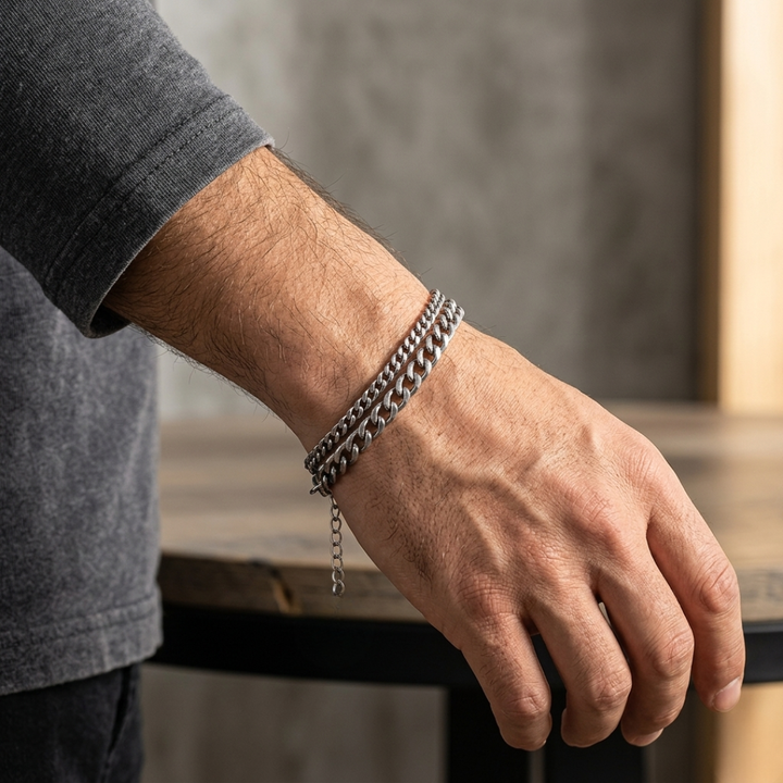 Urban Steel Chain Bracelet