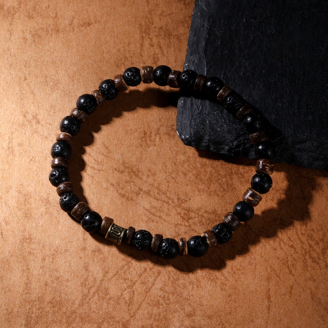 Tide Beaded Bark Bracelet