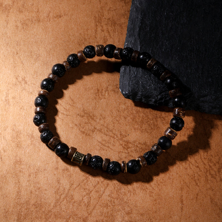 Tide Beaded Bark Bracelet