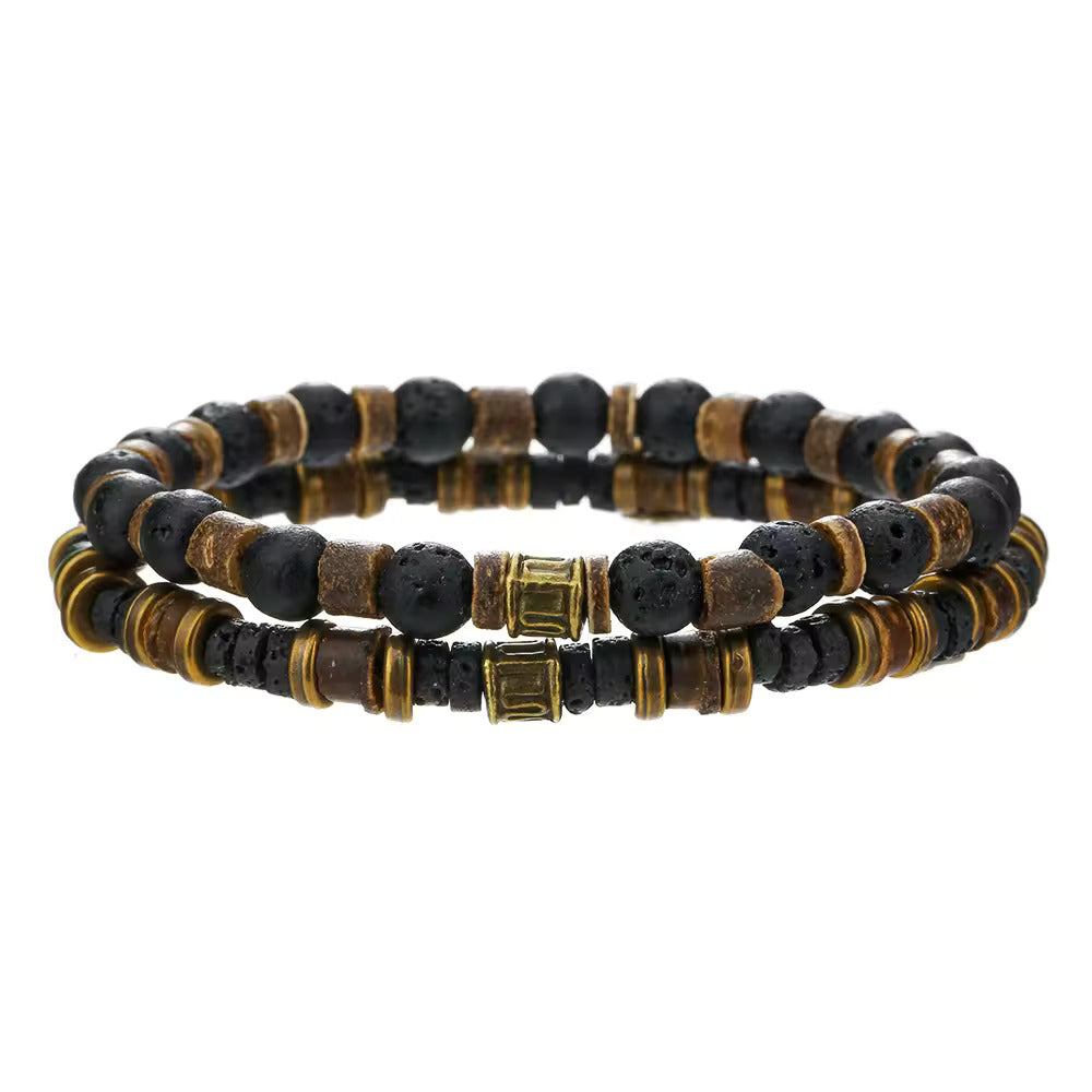 Tide Beaded Bark Bracelet