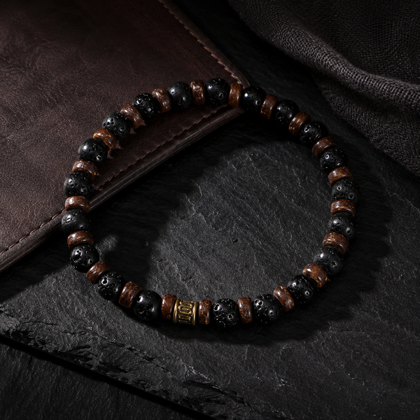 Tide Beaded Bark Bracelet