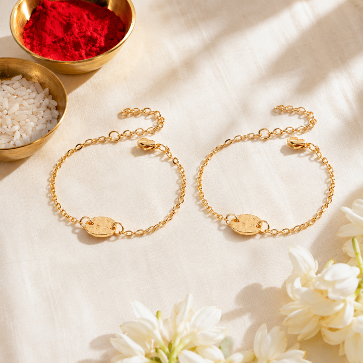 Coin Abundance Bandhan Rakhi For Bhaiya (Set of 2)