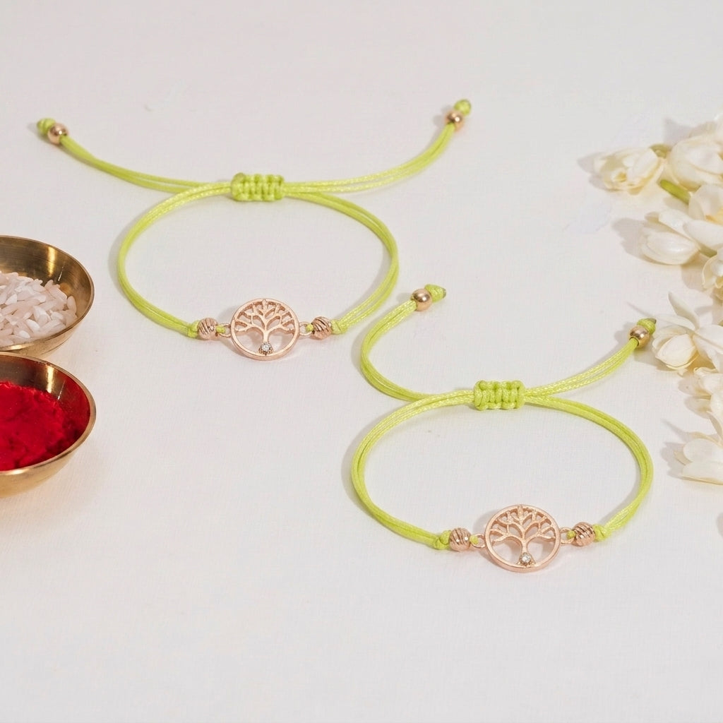 Tree Of Life Bandhan Rakhi For Bhaiya (Set of 2)