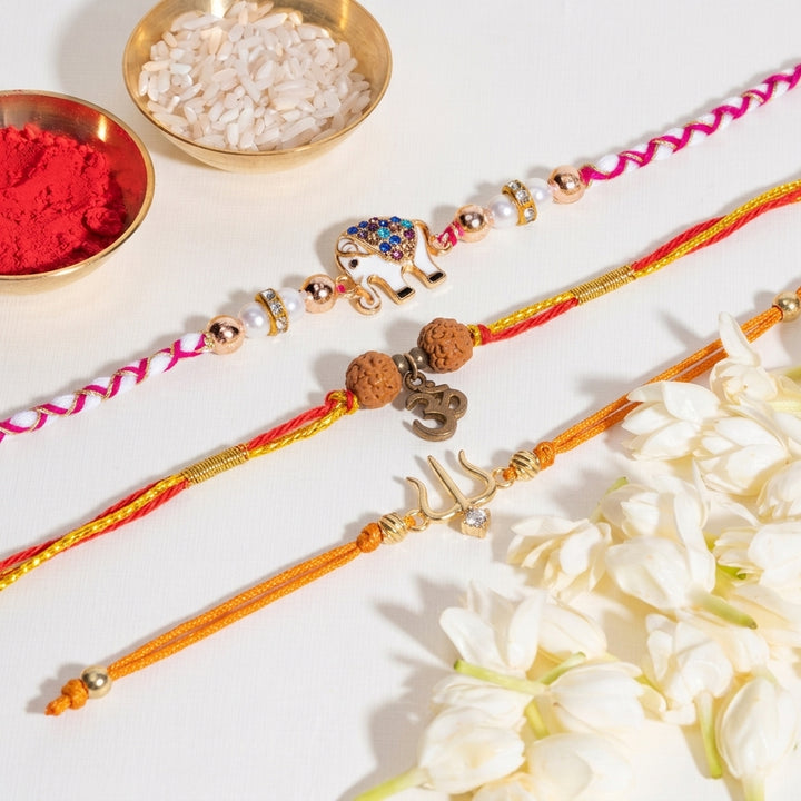 Divine Rakhi for Bhaiya (Set of 3)