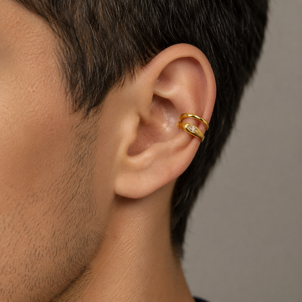 Single Cuff Bolt Earring