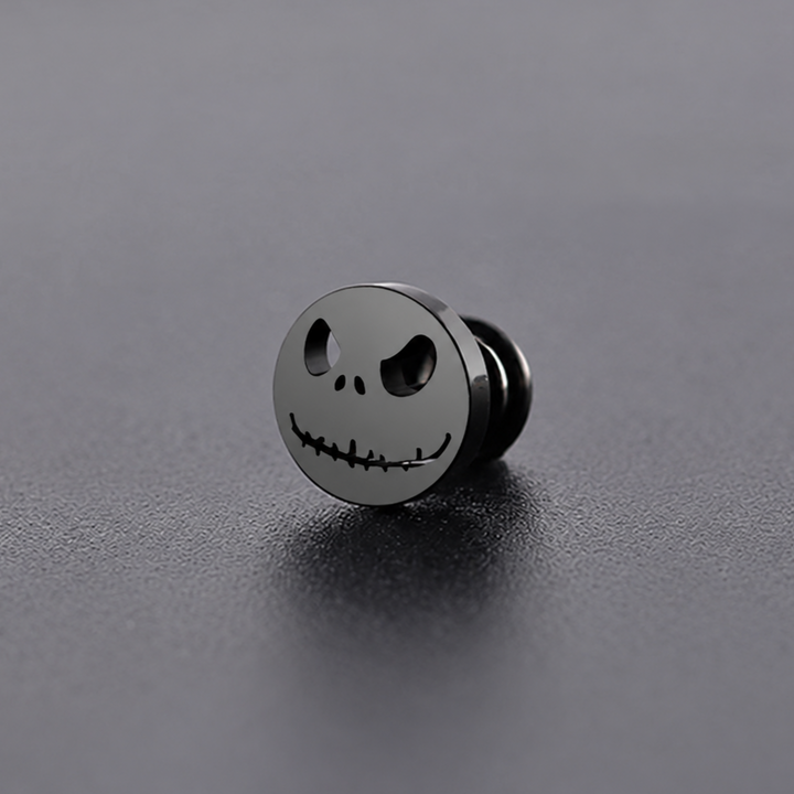 The Pumpkin King Stud Earrings - Black