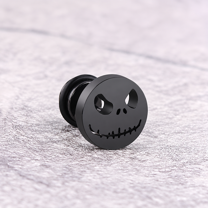 The Pumpkin King Stud Earrings - Black