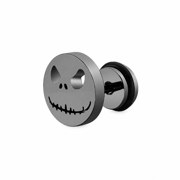 The Pumpkin King Stud Earrings - Black