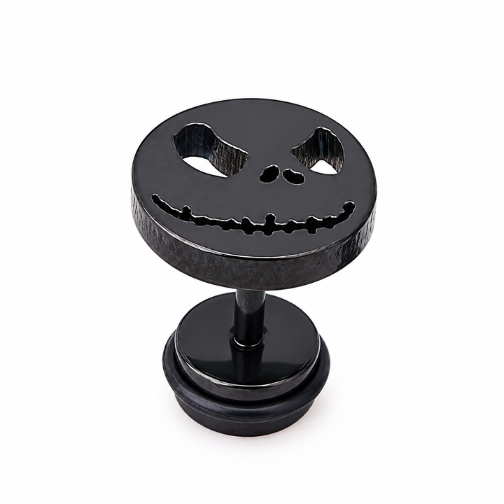 The Pumpkin King Stud Earrings - Black