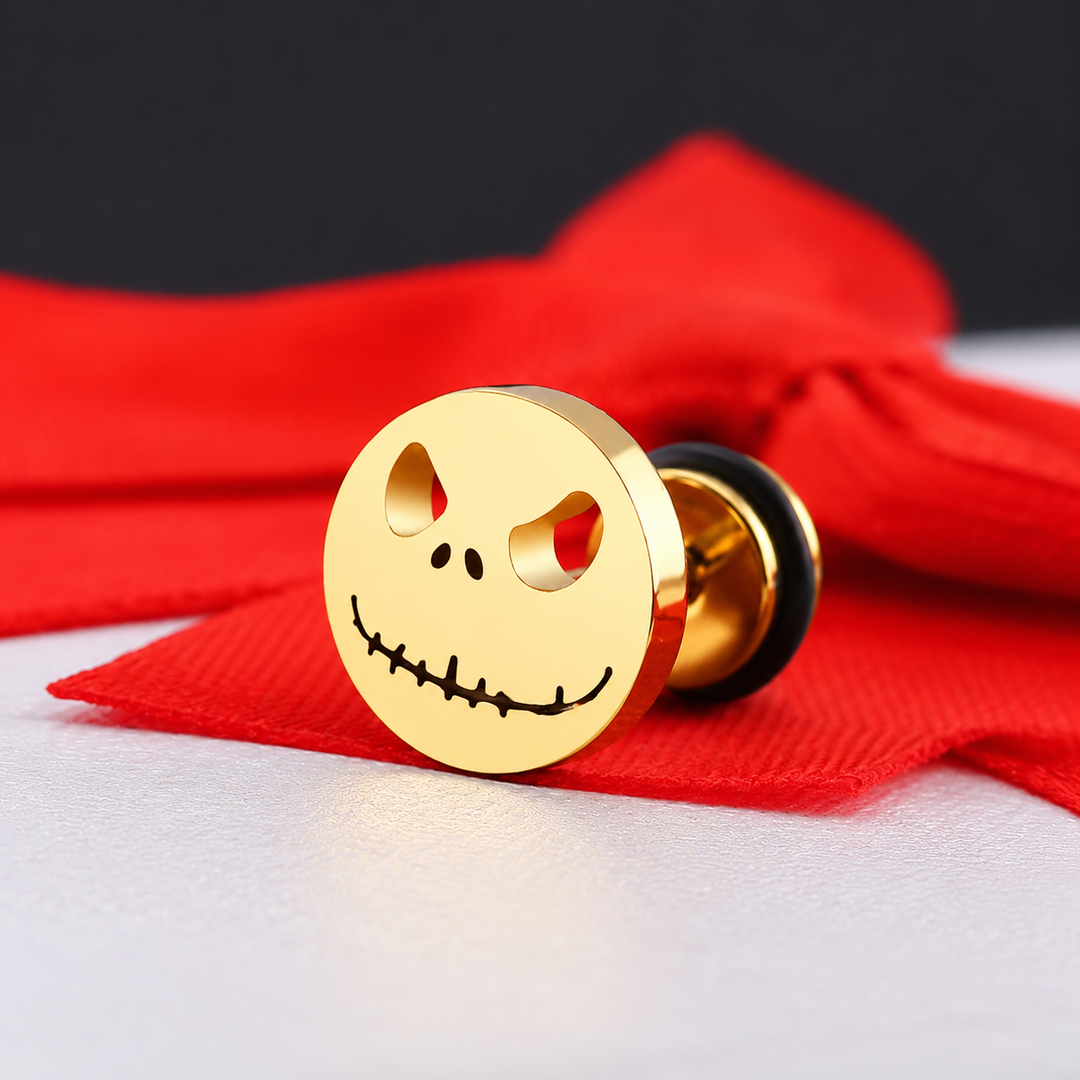The Pumpkin King Stud Earrings - Gold