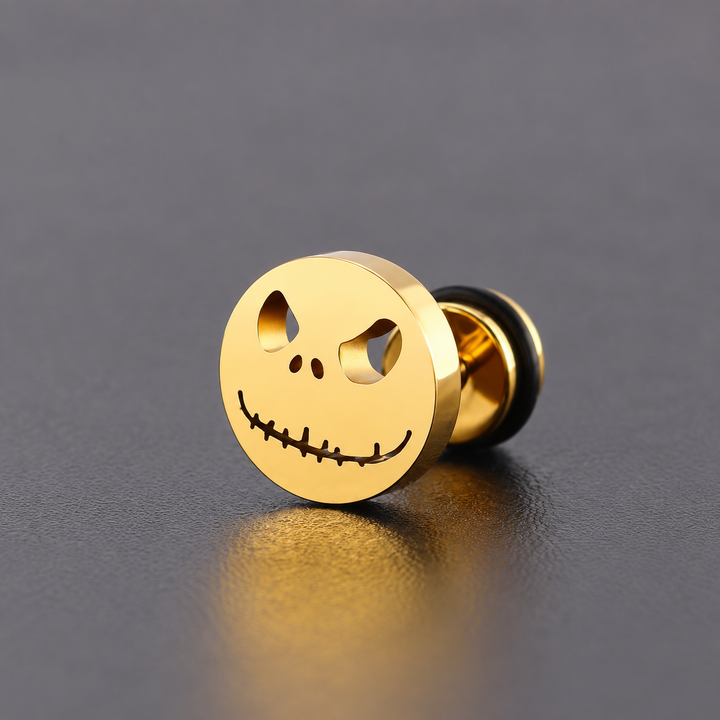The Pumpkin King Stud Earrings - Gold