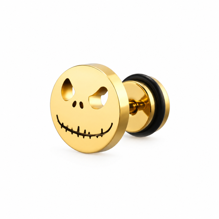 The Pumpkin King Stud Earrings - Gold